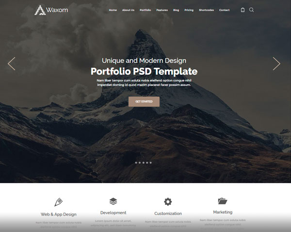 Landing page